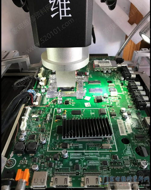 海信led47t18gp液晶電視滿屏堅線花屏的圖像異常維修